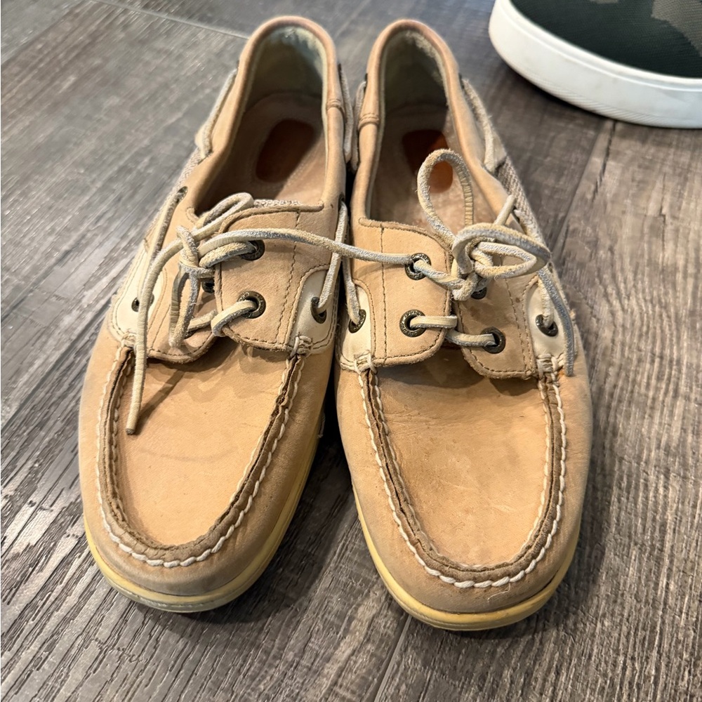 Sperry Classic Tan Suede Boat Shoes